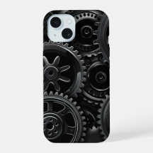 Black Gear Matrix Phone Case