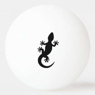 black gecko ping pong ball
