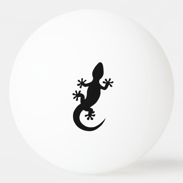 black gecko ping pong ball (Front)