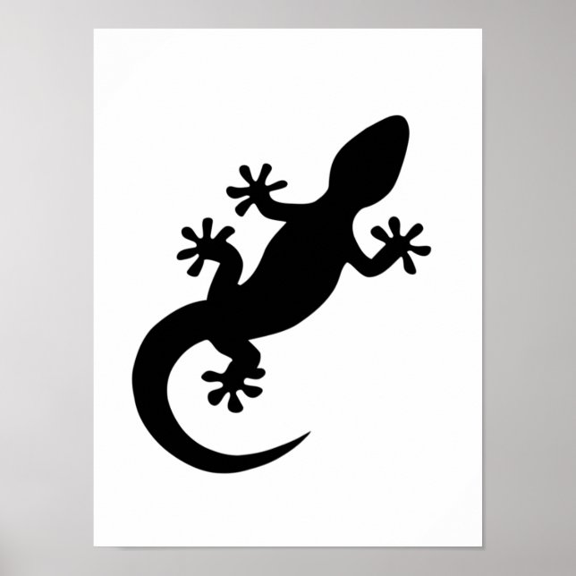 Black gecko poster (Front)