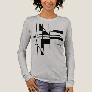 Black Geometric Gameboard MCM-inspired Abstract Tri-Blend Shirt