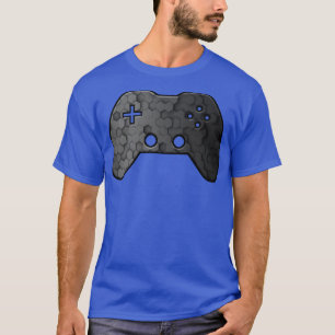 Black Geometric Gaming Gamer Abstract Gamepad Cont T-Shirt