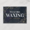 Black Geometric Gold Waxing Aftercare Card
