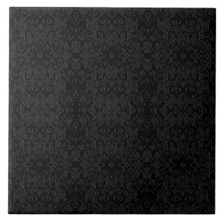 Black Geometric Pattern – Modern Minimalist Design Tile