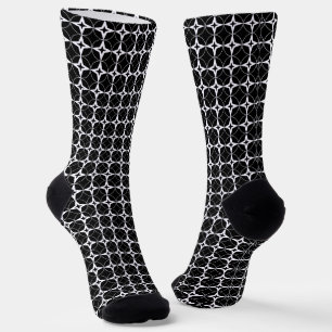 Black Geometric Socks