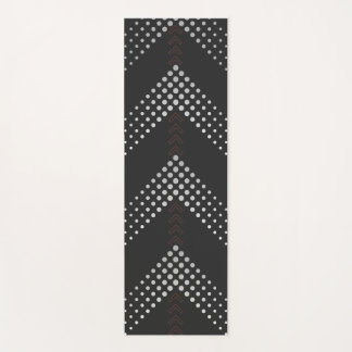 Black Geometric Workout Yoga Mat