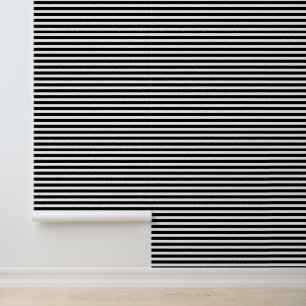Black Geometrical Stripes Lines Pattern Wallpaper