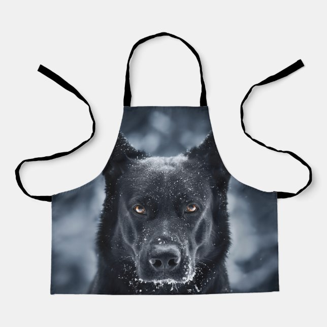 Black German Shepherd Apron (Front)