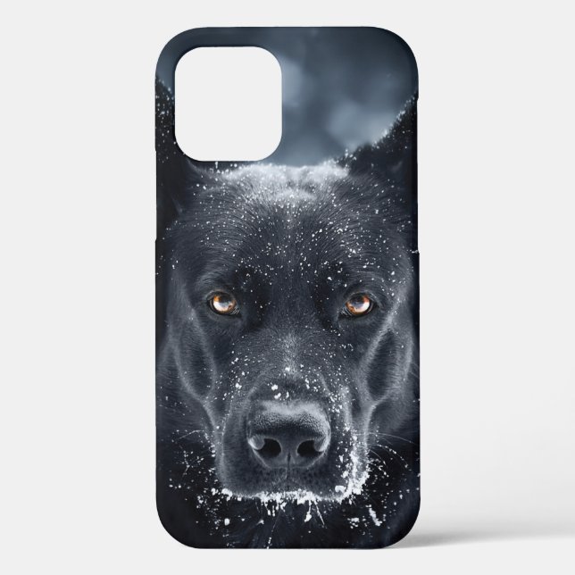 Black German Shepherd Case-Mate iPhone Case (Back)