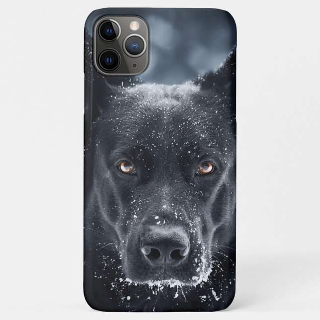 Black German Shepherd Case-Mate iPhone Case (Back)