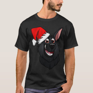 Black German Shepherd Christmas Cheer T-Shirt