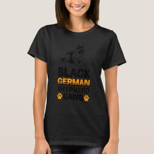 Black German Shepherd Gang T-Shirt