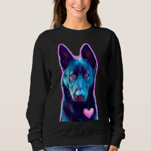 Black German Shepherd Gift for Dog Lovers, Owners, Sweatshirt
