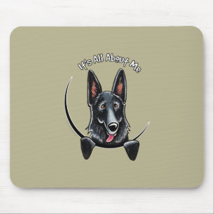 Black German Shepherd IAAM Mouse Pad