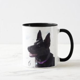 Black German Shepherd Mug
