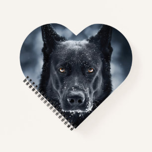 Black German Shepherd Notebook