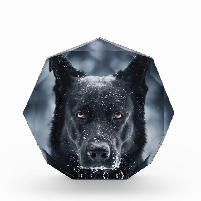 Black German Shepherd Photo Block (Front)