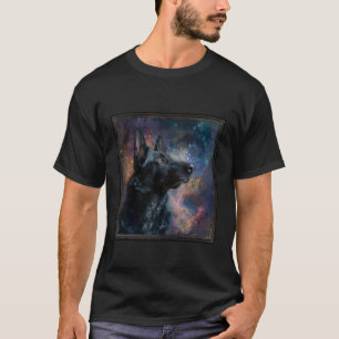 Black German Shepherd Space T-Shirt