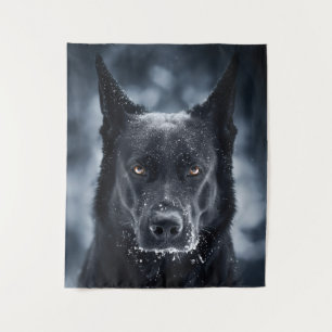 Black German Shepherd Tapestry