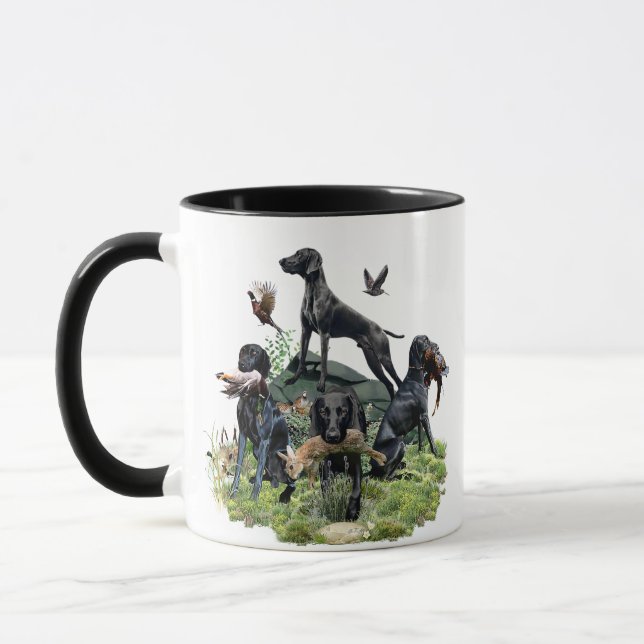 Black German Shorthaired Pointers    Mug (Left)