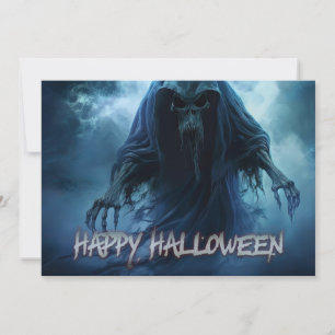 Black ghost in a hellish landscape - Halloween