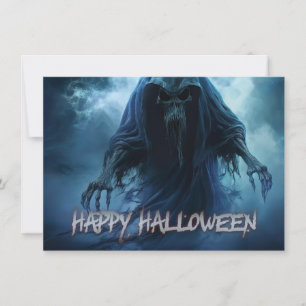 Black ghost in a hellish landscape - Halloween