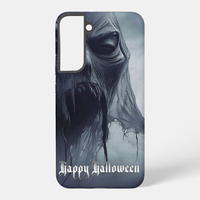 Black ghost in a hellish landscape - Halloween Samsung Galaxy S22+ Case (Back)