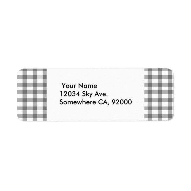 Black Gingham (Front)