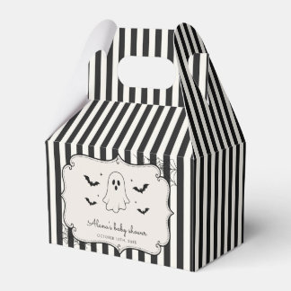 Black Gingham Ghost Halloween Favour Box