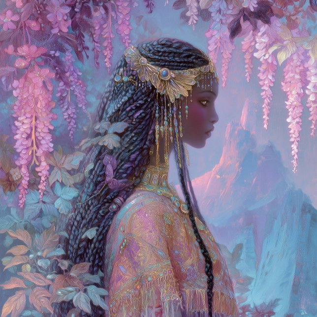 Black Girl Black Queen Fantasy Art Goddess Poster (Creator Uploaded)