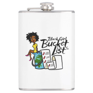 Black Girl Bucket List Flask