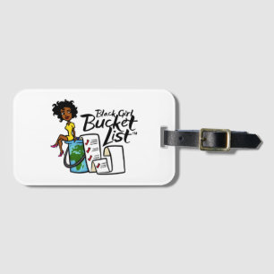 Black Girl Bucket List Luggage Tag