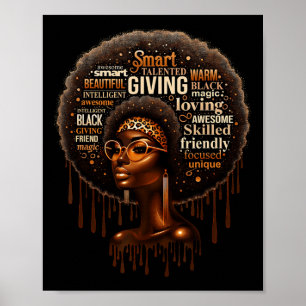 Black Girl I Am Black History Month Pride Melanin  Poster