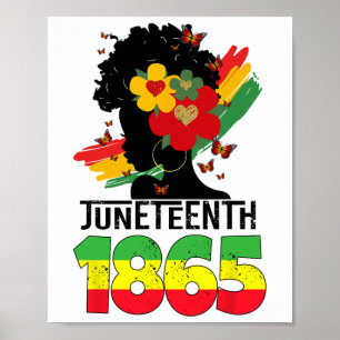 Black Girl Juneteenth 1865 Kids Toddlers Celebrati Poster