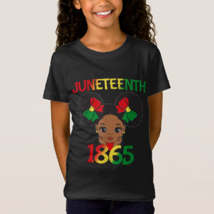Black Girl Juneteenth 1865 Kids Toddlers Celebrati T-Shirt