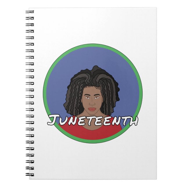 Black Girl Juneteenth Notebook (Front)