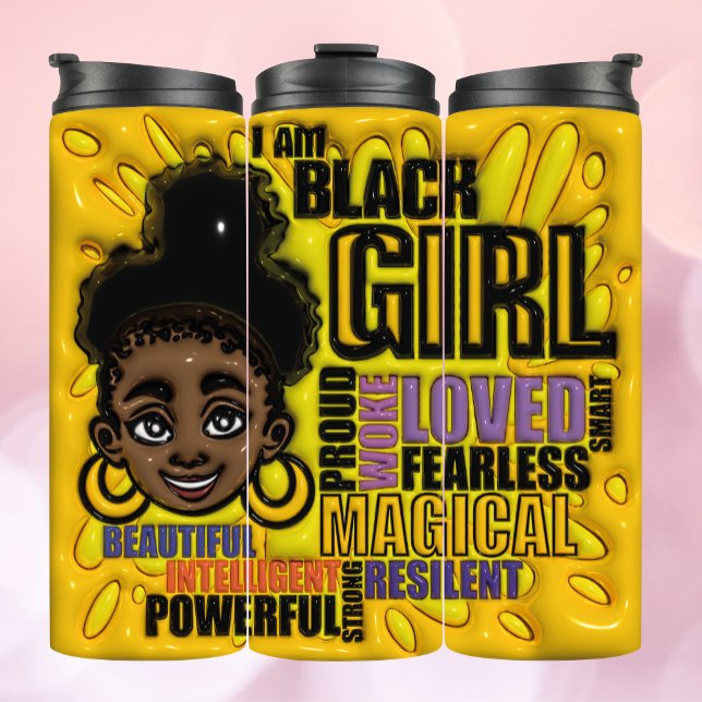 Black Girl Magic - 3D Inflated Effect Tumbler (Creator Uploaded)