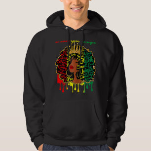 Black Girl Magic African American Juneteenth Freed Hoodie