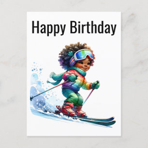 Black Girl Magic Birthday Sista Melanin Woman Holiday Postcard