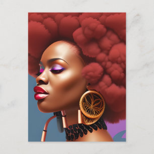 Black Girl Magic Birthday Sista Melanin Woman Postcard