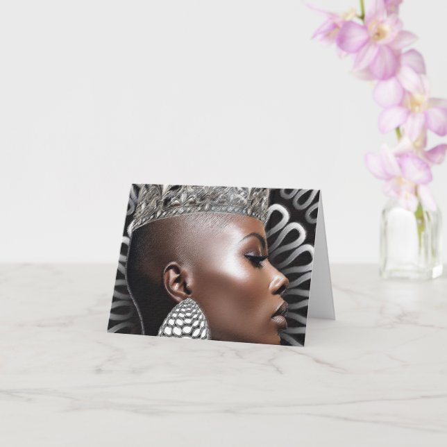 Black Girl Magic Empowerment Greeting Card (Orchid)