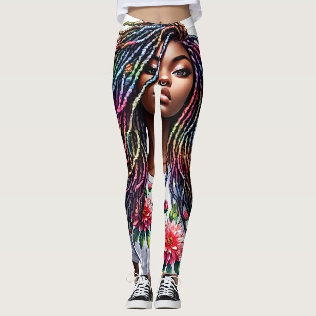 Black Girl Magic. Every single day Leggings (Front)