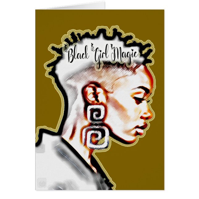Black Girl Magic • Inspiring Affirmation Greeting  (Front)