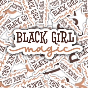 Black Girl Magic Laptop   Die-Cut Sticker