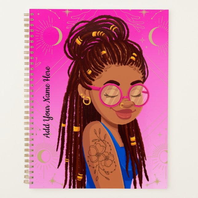 Black Girl Magic Planner, Manifestation Planner  (Front)