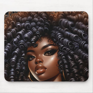 Black girl magic queen melanin woman sista queens mouse pad