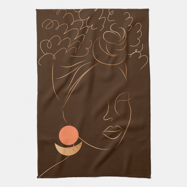 Black Girl Magic Tea Towel (Vertical)