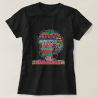 Black Girl Magic Word Cloud T-Shirt
