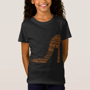 Black Girl Melanin High Heel Proud African America T-Shirt