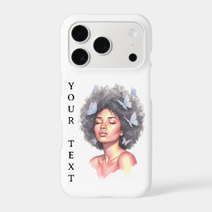 Black Girl Pastel Minimalistic Butterfly Custom